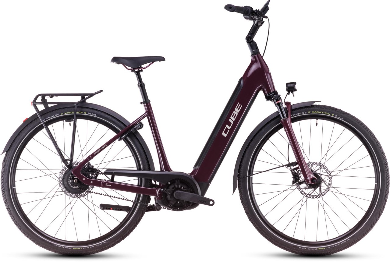 Cube Supreme Hybrid Deluxe Pro 625 amarone n grey 2025 - E-Bike Trekkingrad Tiefeinsteiger - Vorführmodell