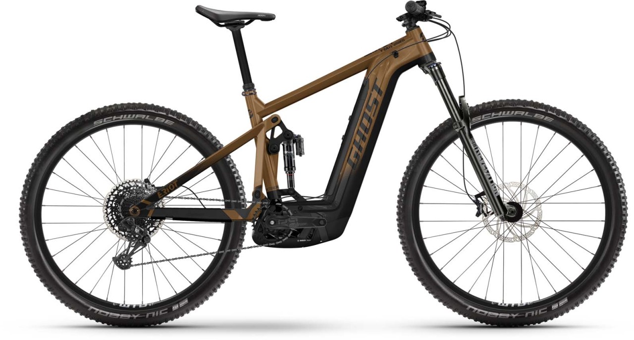 Ghost E-Riot Trail Advanced black / gold 2023 - E-Bike Fully Mountainbike