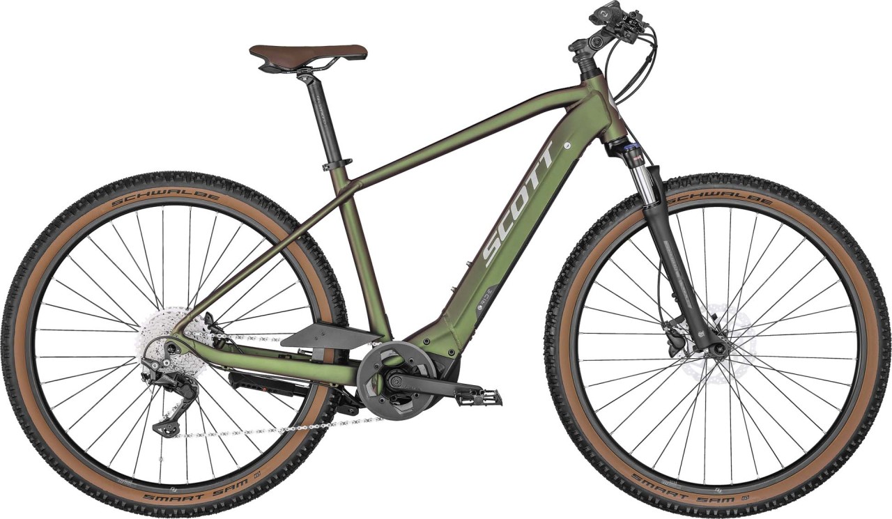 Scott Sub Cross eRIDE 10 Men beetle green / titanium flash 2022 - E-Bike Crossrad Herren