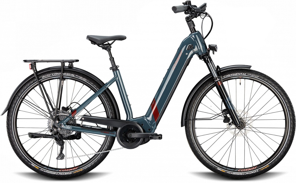 Conway Cairon Trekkingrad Tiefeinsteiger e Bike Metallic