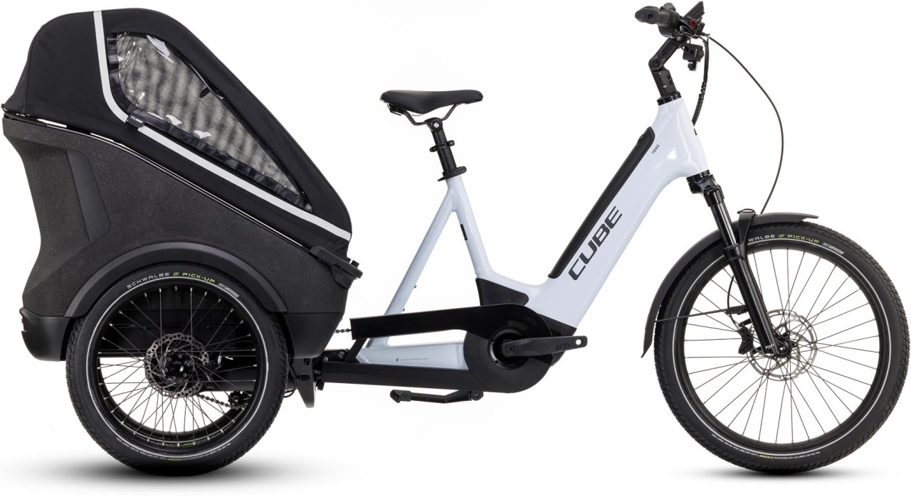 Cube Trike Family Hybrid 750 flashwhite n reflex 2024 - E-Bike Lastenfahrrad