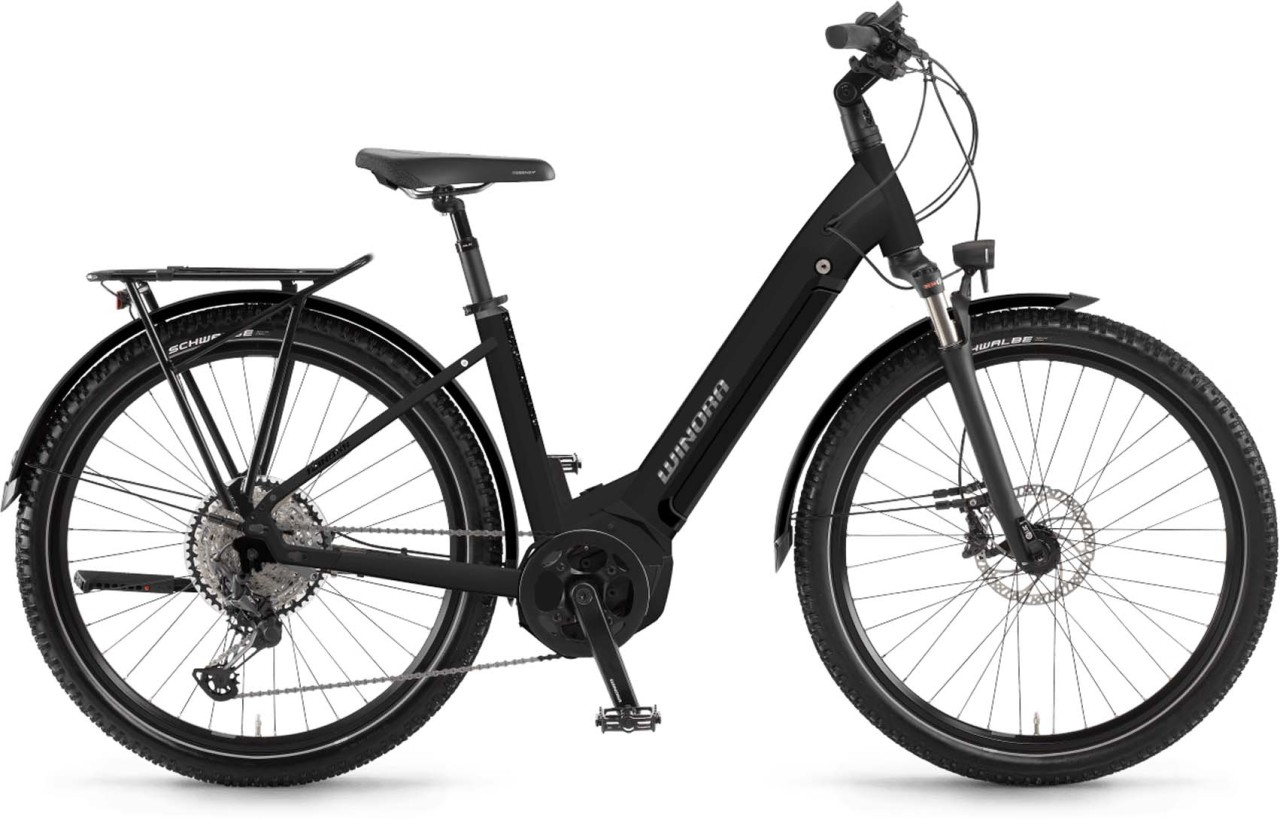 Winora Yucatan 12Pro i630Wh schwarz matt 2022 - E-Bike Trekkingrad Tiefeinsteiger