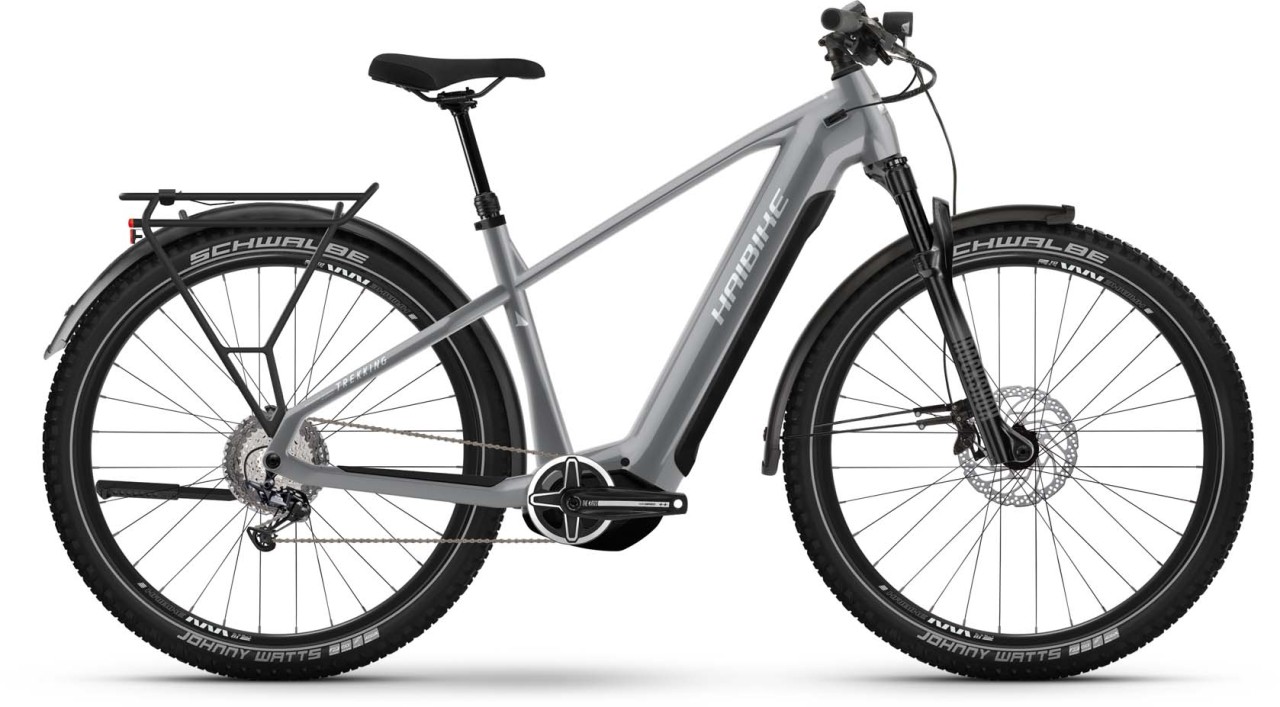 Haibike Trekking 7 urban grey/white gloss 2023 - E-Bike Trekkingrad Herren