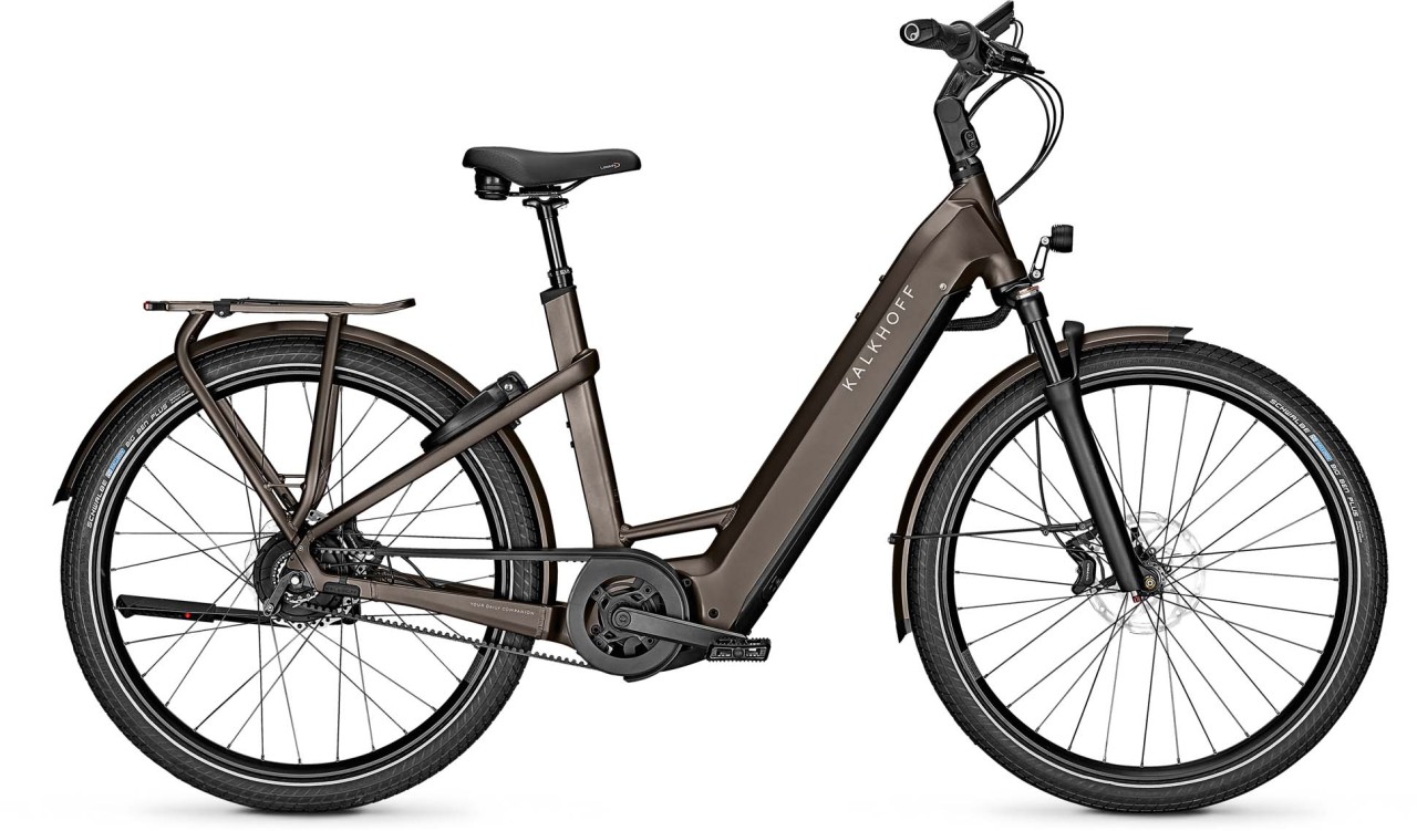Kalkhoff Image 7.B Excite+ crystalgrey matt 2023 - E-Bike Trekkingrad Tiefeinsteiger