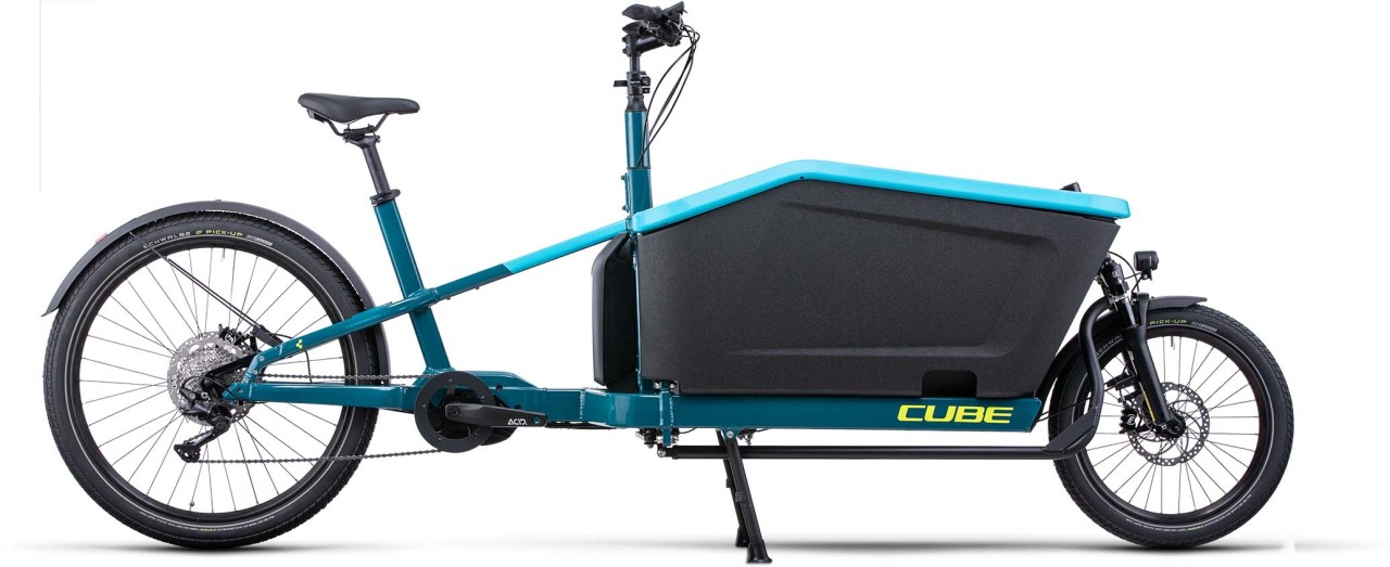 Cube Cargo Sport Dual Hybrid 1000 blue n lime 2022 - E-Bike Lastenfahrrad