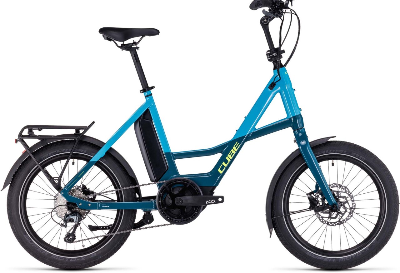 Cube Compact Sport Hybrid 500 blue n lime 2023 - E-Bike Kompaktrad