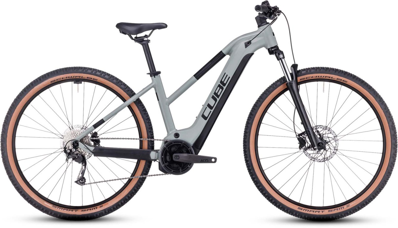 Cube Reaction Hybrid Performance 625 swampgrey n black 2023 - E-Bike Hardtail Mountainbike Damen
