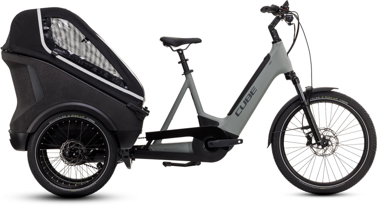 Cube Trike Hybrid Family 750 swampgrey n reflex 2023 - E-Bike Lastenfahrrad