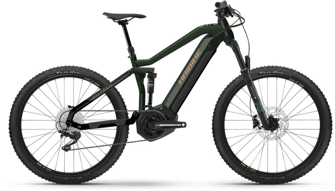 Haibike ALLTRAIL 4 29 Matte Green Metal / Gld Blk 2023 - E-Bike Fully Mountainbike