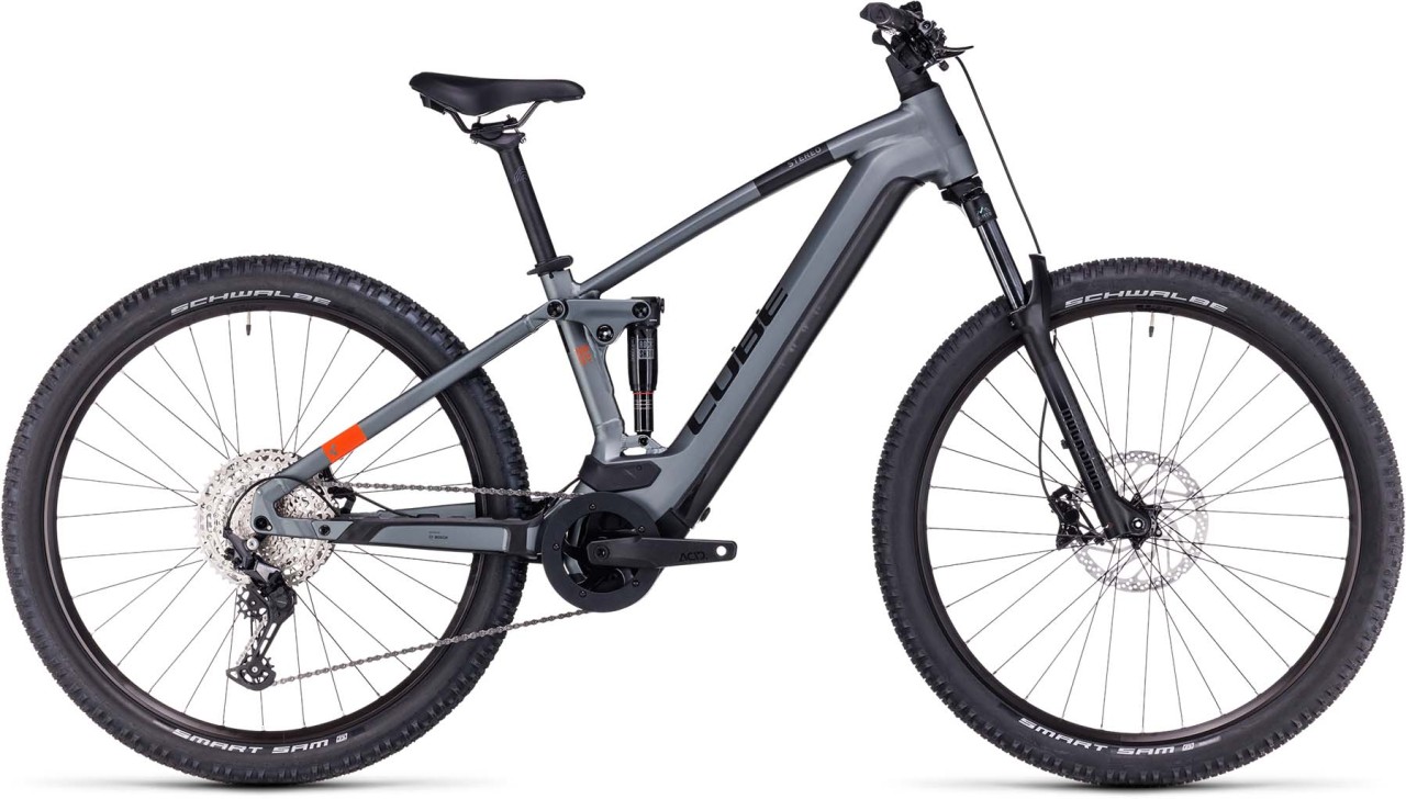 Cube Stereo Hybrid 120 Pro 750 flashgrey n orange 2023 - E-Bike Fully Mountainbike