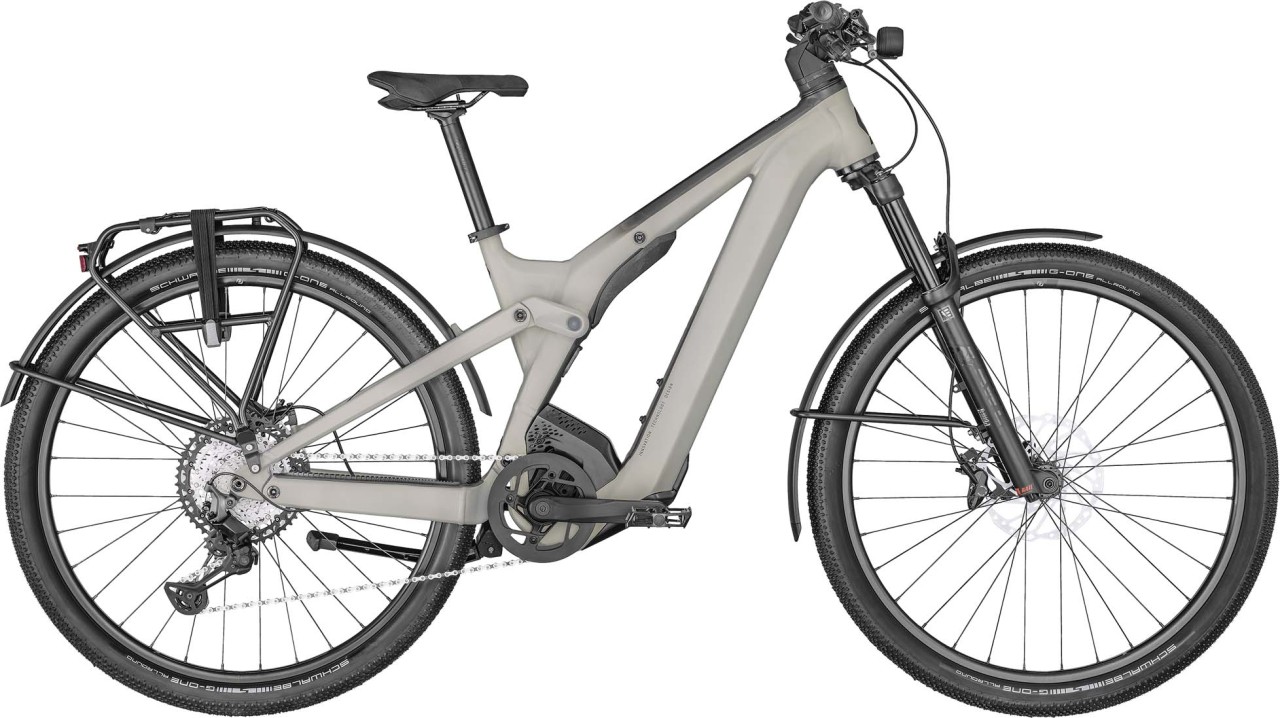 Scott Axis eRIDE EVO Tour FS misty grey matt / black 2022 - E-Bike Fully Mountainbike Trekkingrad