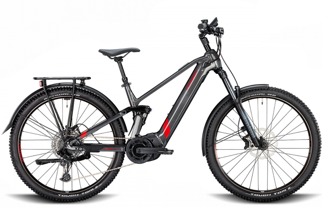 Conway Xyron SUV 4.9 750Wh shadowgrey metallic / red metallic 2023 - E-Bike Fully Mountainbike