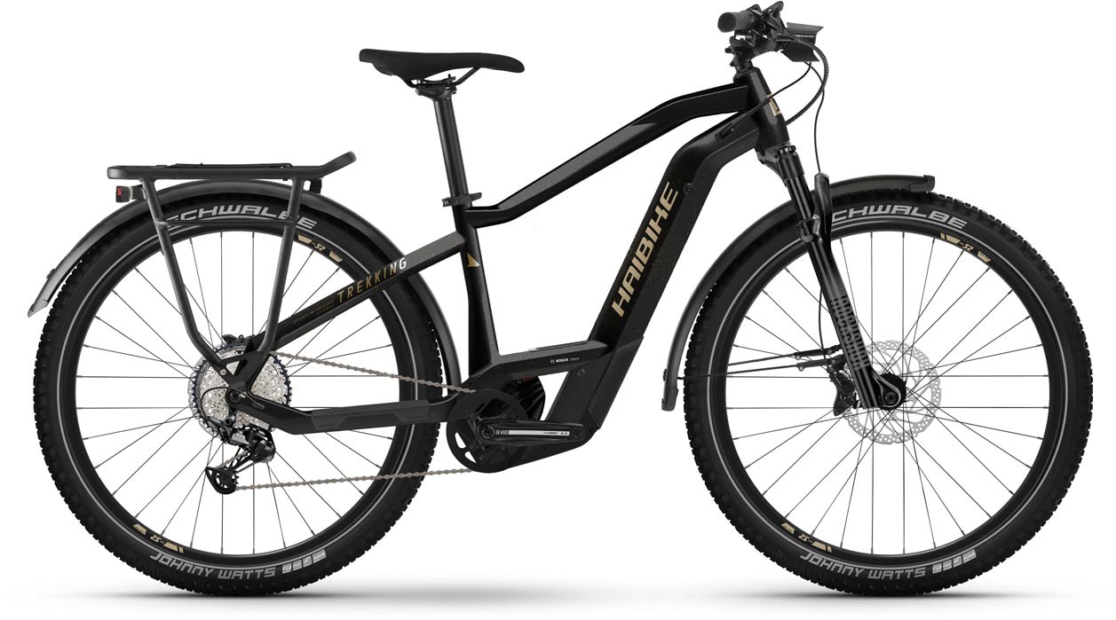 Haibike Trekking 11 Gloss Blk Metal / Tan 2022 - E-Bike Trekkingrad Herren