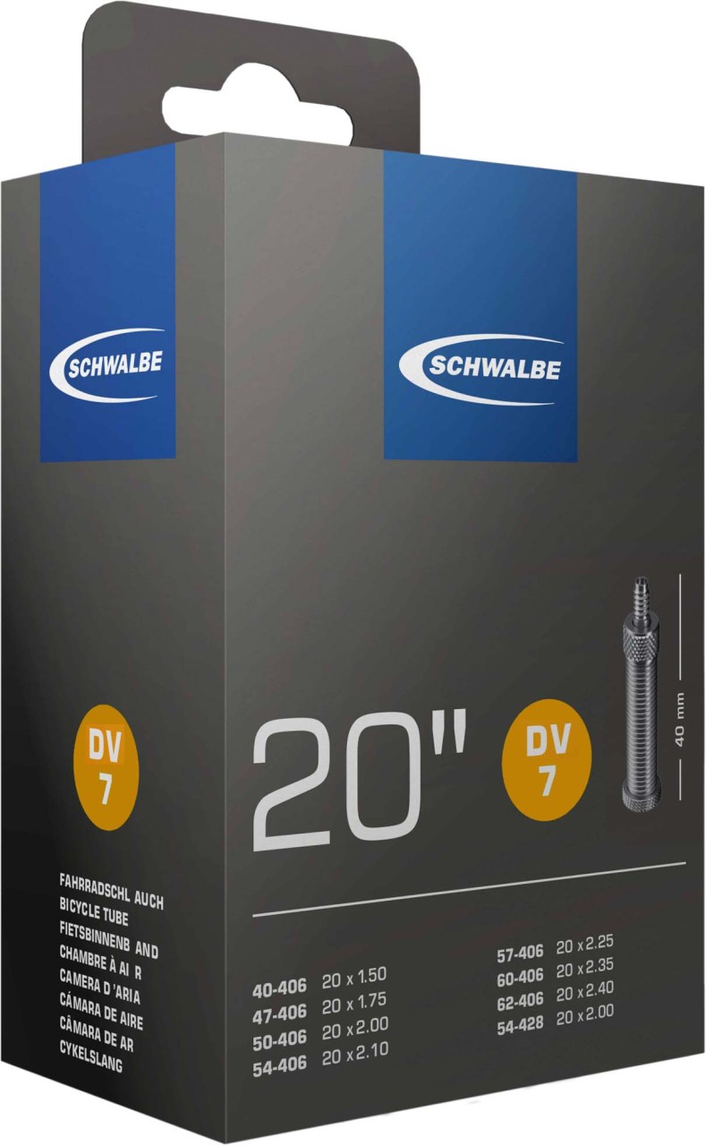 Schwalbe Schlauch 20x1.50-2.50 S DV7 40 mm, Nr. 7 (20")