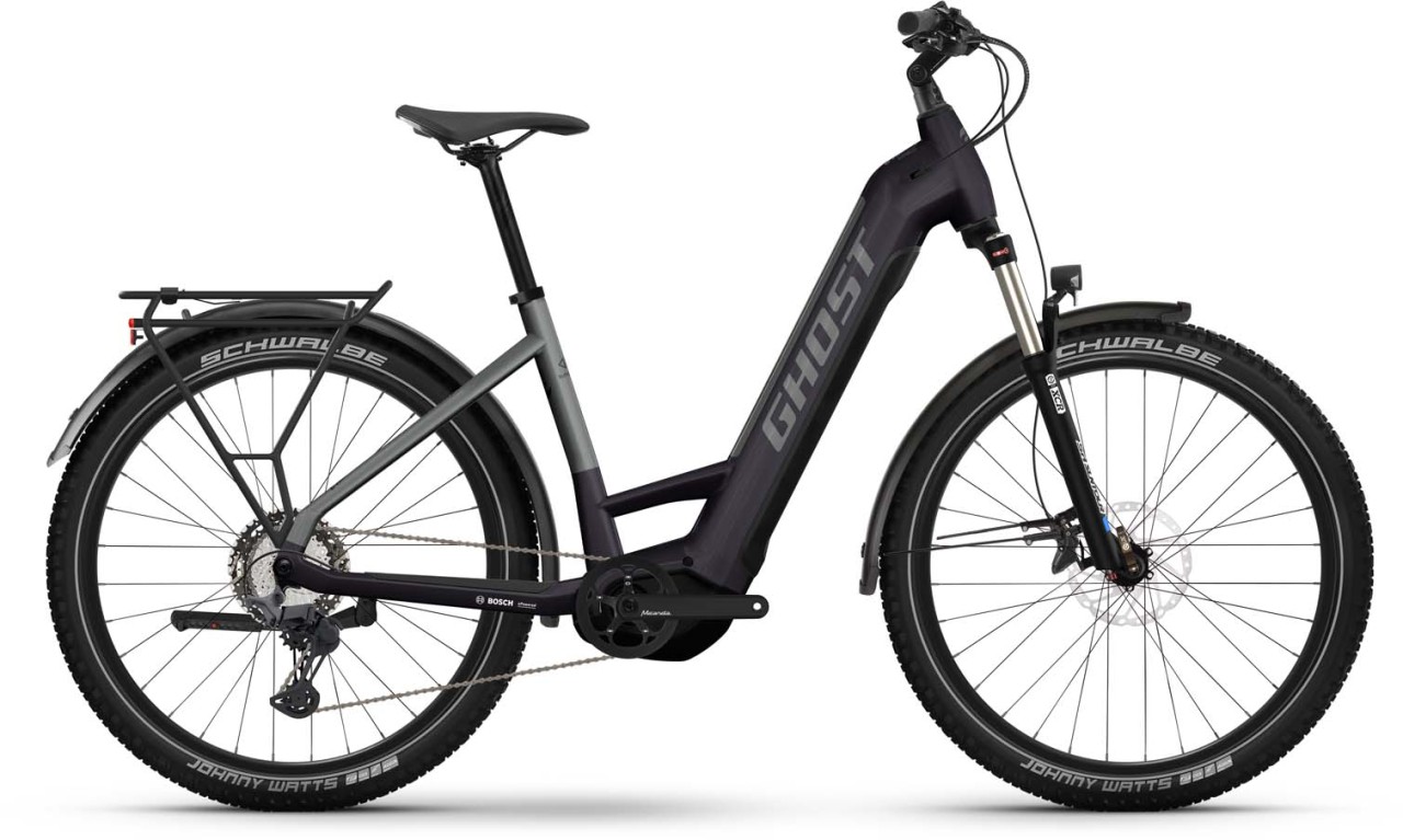 Ghost E-Teru Advanced EQ Low black / dark grey 2023 - E-Bike Hardtail Mountainbike Tiefeinsteiger