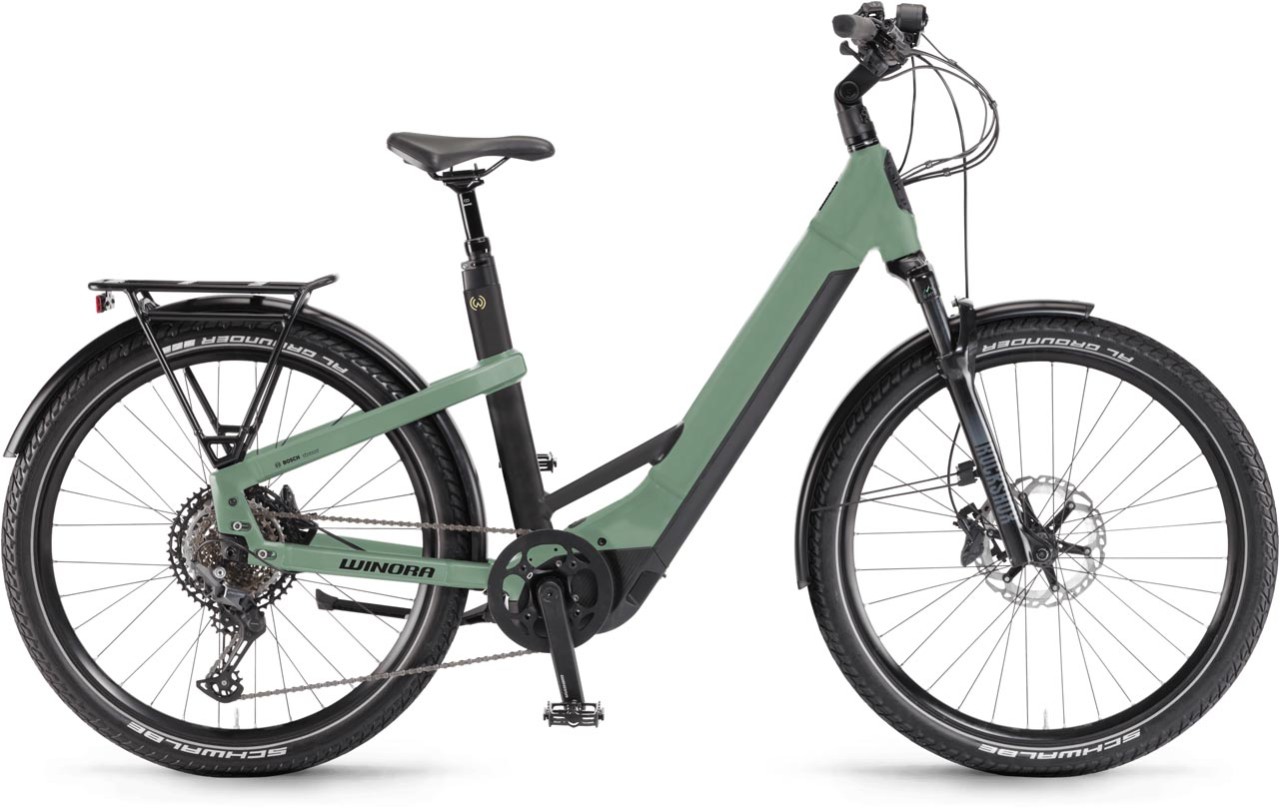 Winora Yakun 12 Defender matt 2023 - E-Bike Trekkingrad Tiefeinsteiger