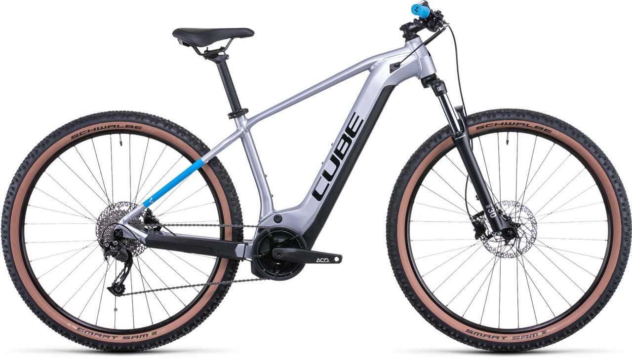 Cube Reaction Hybrid Performance 625 polarsilver n blue 2022 - E-Bike Hardtail Mountainbike
