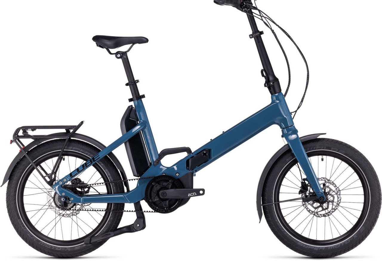 Cube Fold Hybrid 500 darkblue n black 2023 - E-Bike Faltrad