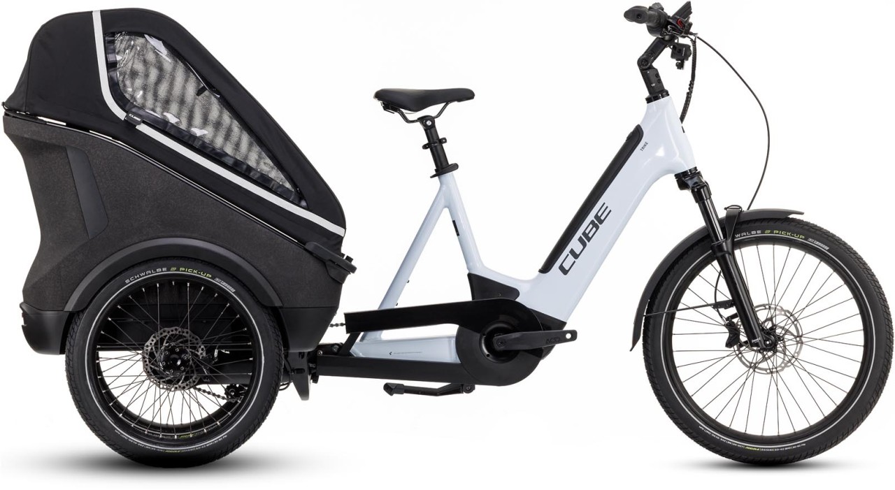 Cube Trike Hybrid Family 750 flashwhite n reflex 2023 - E-Bike Lastenfahrrad