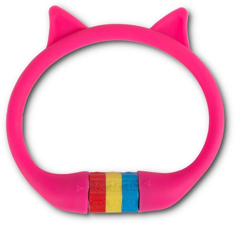 RFR Zahlenkabelschloss HPS "CAT" 10 x 350 mm pink