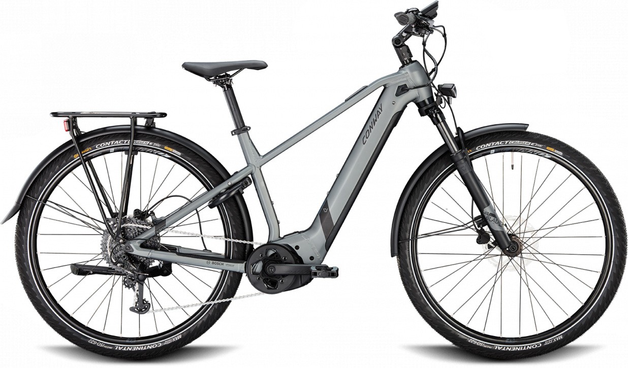 Conway Cairon T 3.0 750Wh shadowgrey metallic matt / black metallic matt 2023 - E-Bike Trekkingrad Herren