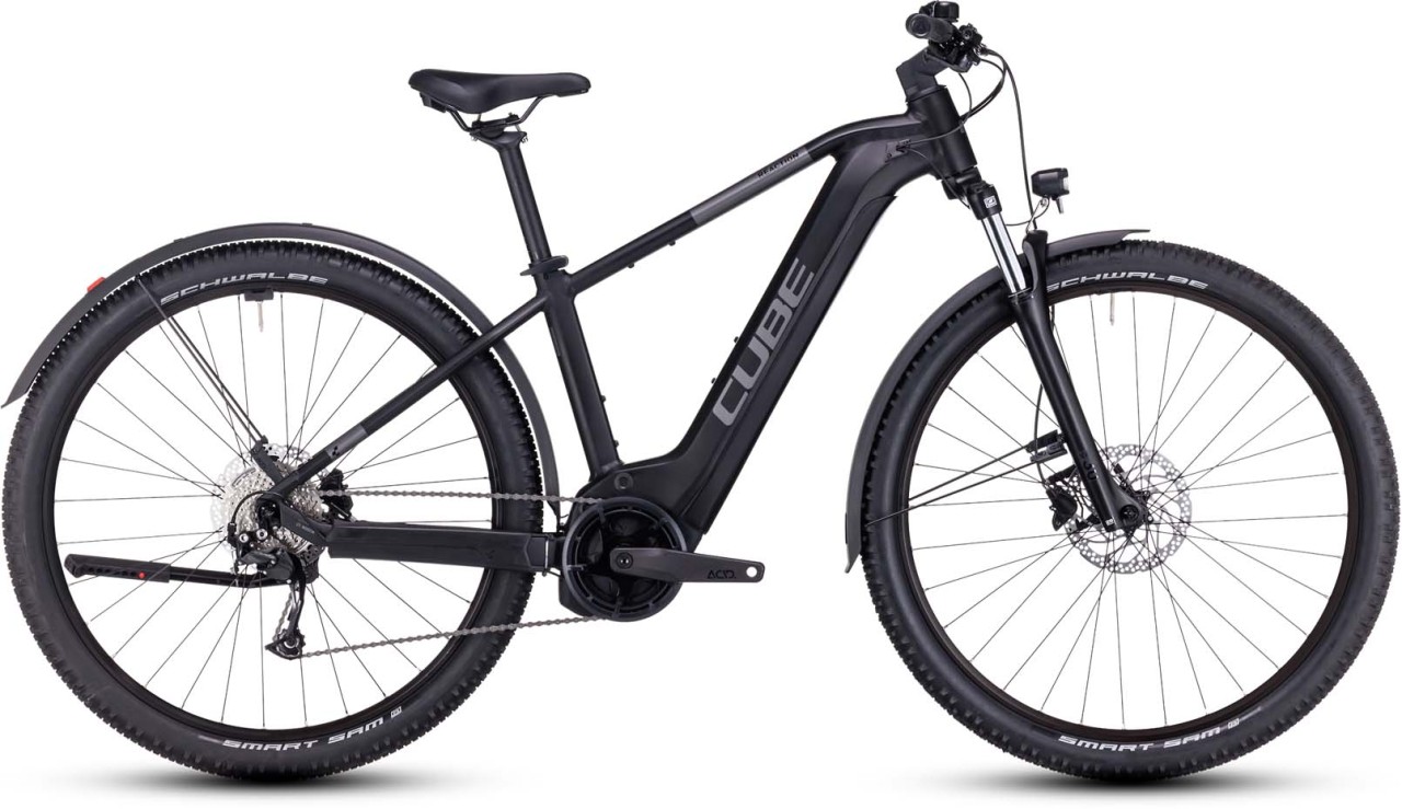 Cube Reaction Hybrid Performance 625 Allroad black n grey 2023 - E-Bike Hardtail Mountainbike
