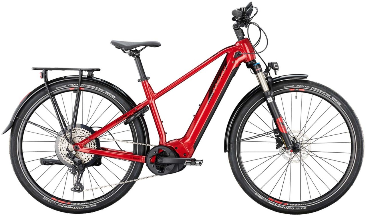 Conway Cairon T 5.0 750 red metallic / black metallic 2022 - E-Bike Trekkingrad Herren
