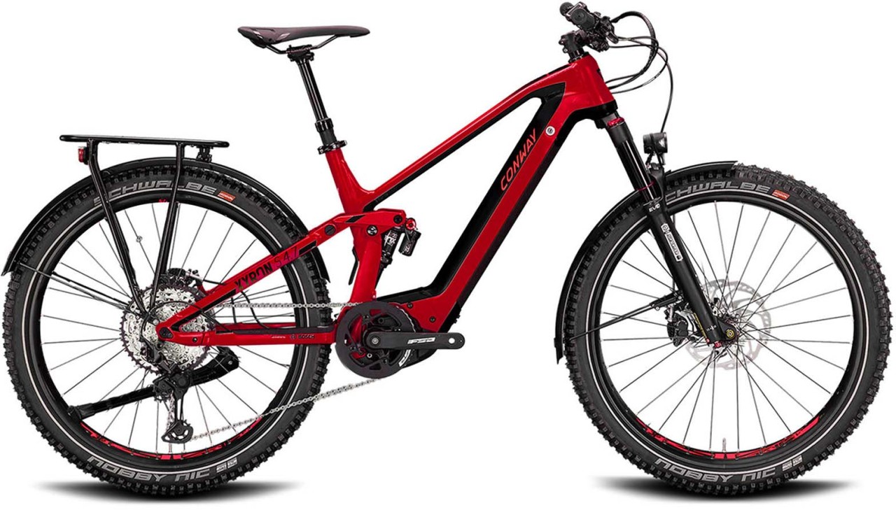 Conway Xyron SUV 4.9 750 red metallic / black 2022 - E-Bike Fully Mountainbike