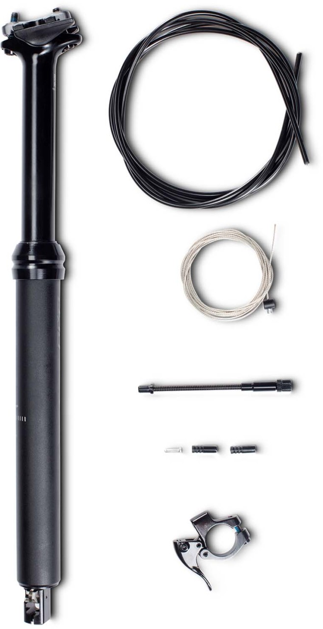 RFR Teleskop-Sattelstütze black für Fully Mountainbikes 17 bis 23 Zoll - 31,6 mm x 420 mm (125 mm)