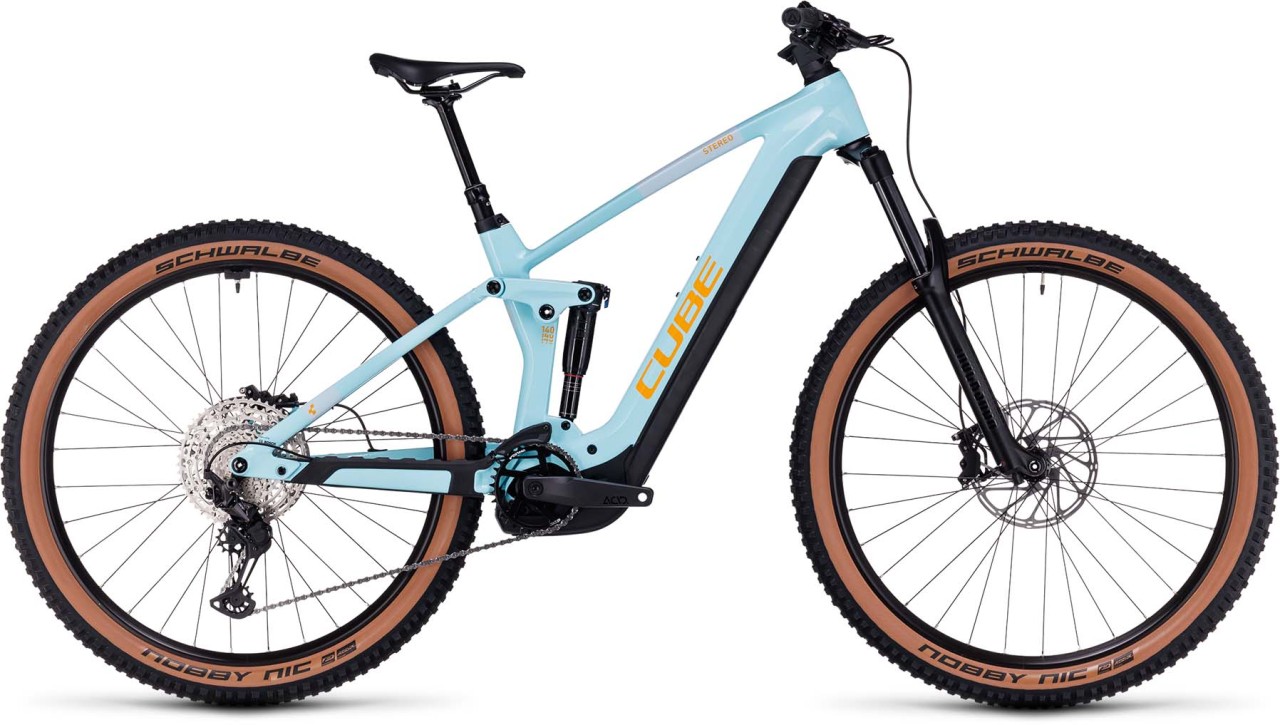 Cube Stereo Hybrid 140 HPC Race 750 dazzle n orange 2023 - E-Bike Fully Mountainbike