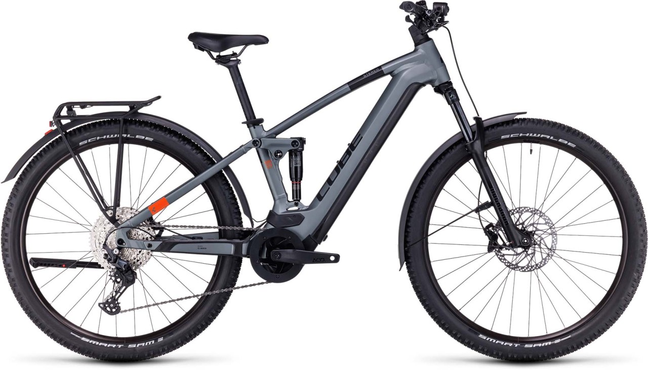 Cube Stereo Hybrid 120 Pro Allroad 625 flashgrey n orange 2023 - E-Bike Fully Mountainbike