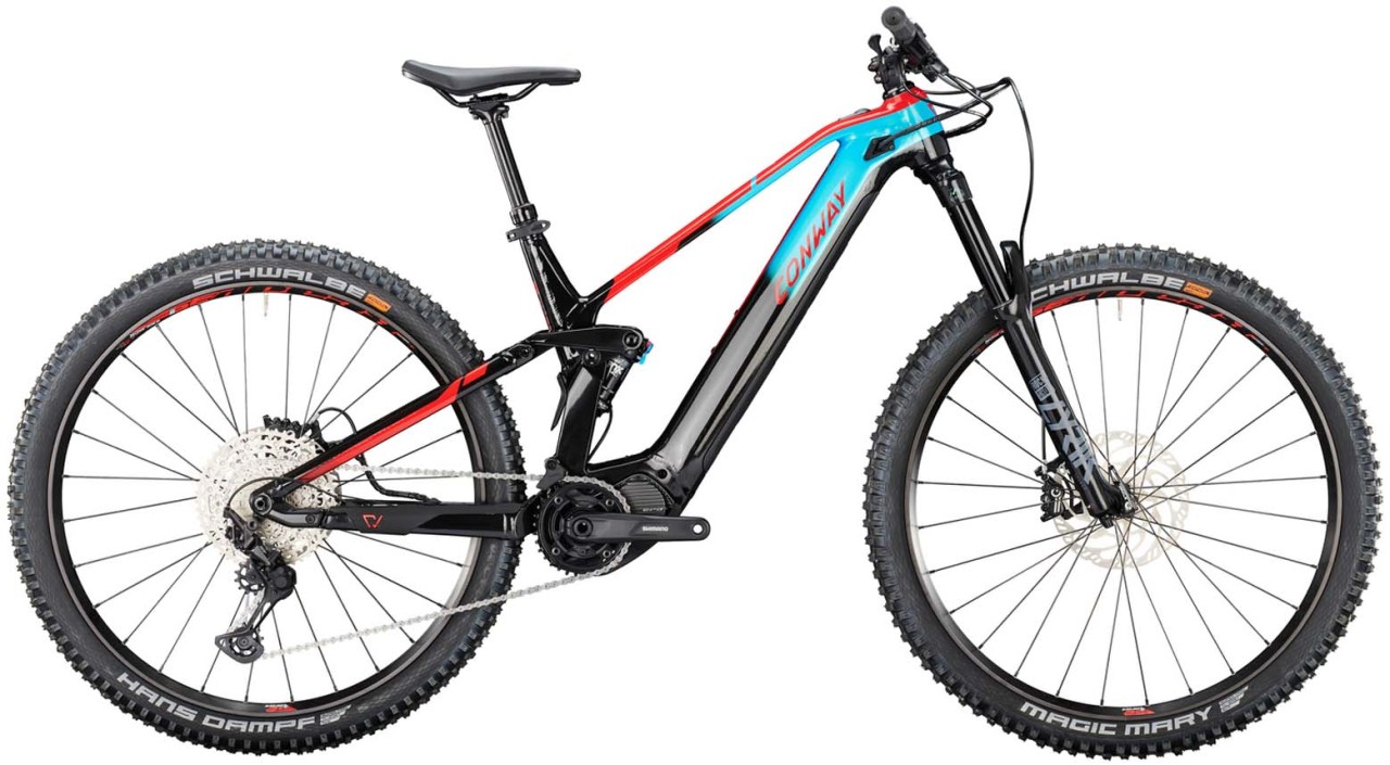 Conway eWME 4.9 720 turquoise fade / red 2022 - E-Bike Fully Mountainbike