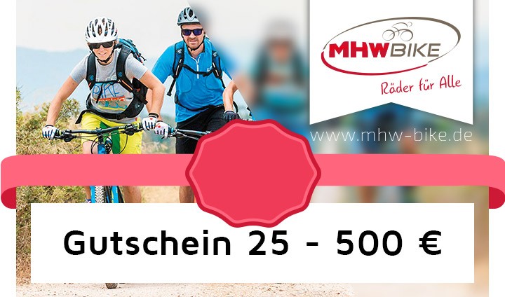 MHW Gutscheinvarianten von 25,- bis 500,- Euro