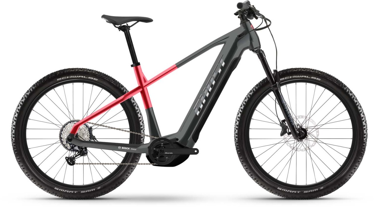 Ghost E-Teru Pro black / pearl deep red 2023 - E-Bike Hardtail Mountainbike