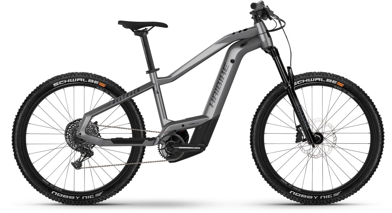 Haibike ALLTRACK 9 Matt Gloss Silver Blk 2023 - E-Bike Hardtail Mountainbike