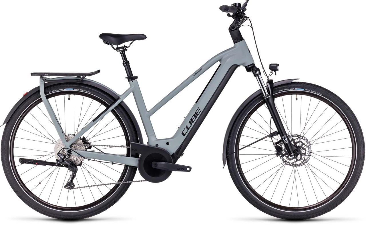 Cube Kathmandu Hybrid ONE 750 swampgrey n black 2023 - E-Bike Trekkingrad Damen