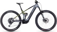 Cube Stereo Hybrid 140 HPC TM 750 flashgrey n olive 2023 - E-Bike Fully Mountainbike