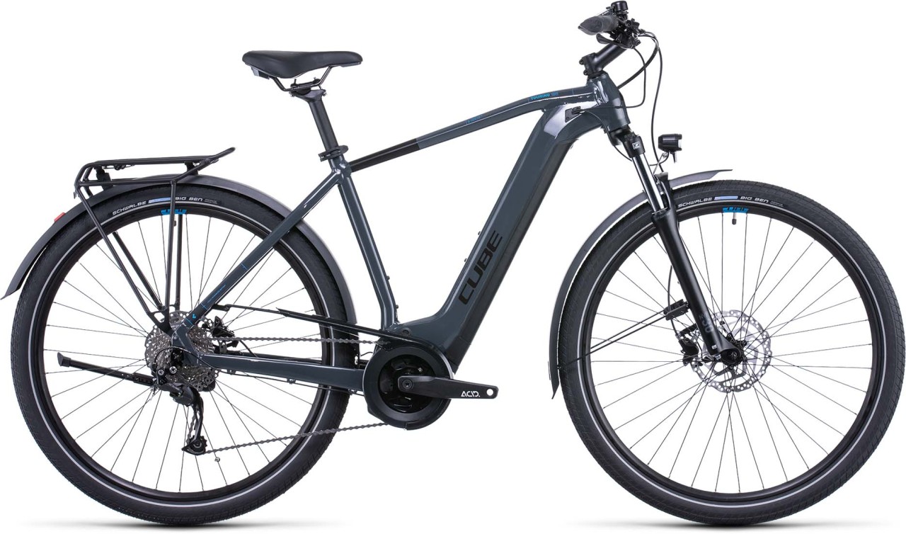 Cube Touring Hybrid ONE 500 grey n blue 2022 - E-Bike Trekkingrad Herren