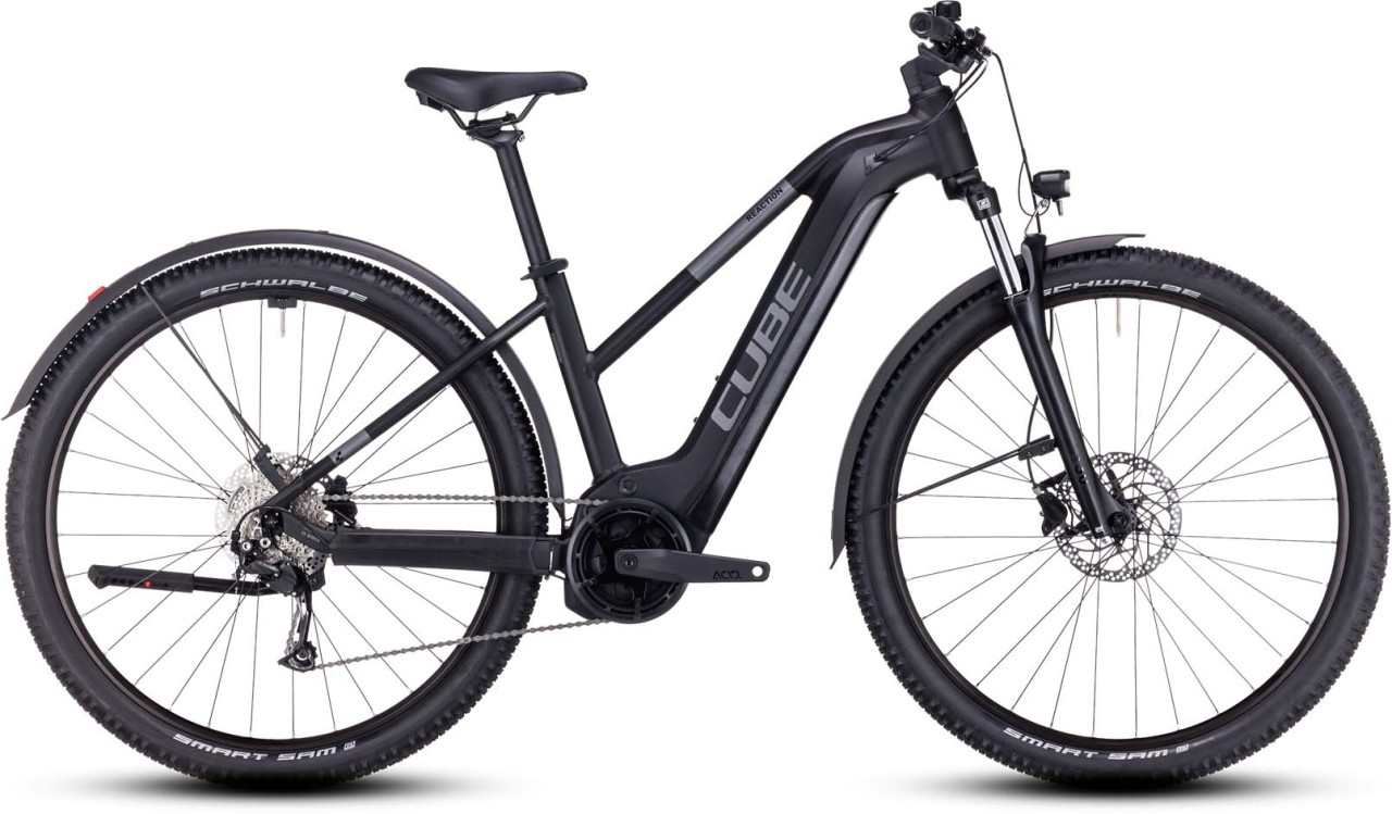 Cube Reaction Hybrid Performance 625 Allroad black n grey 2023 - E-Bike Hardtail Mountainbike Damen