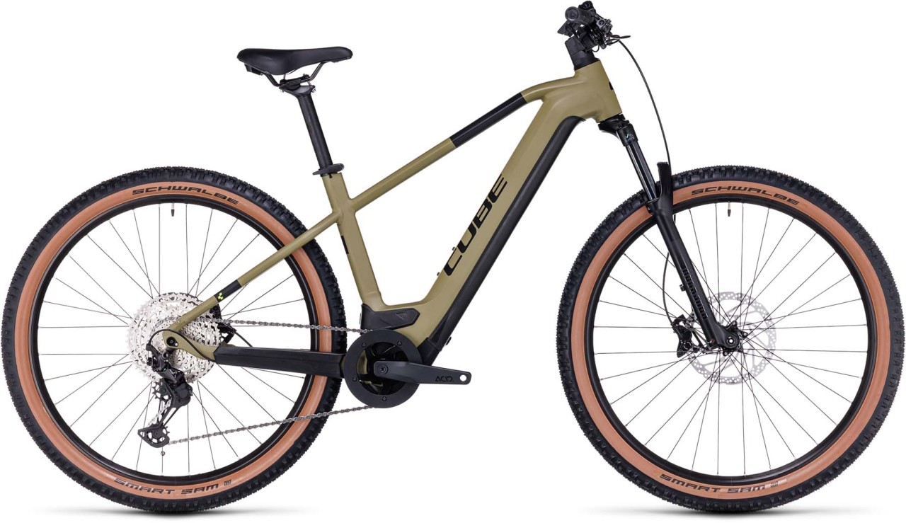 Cube Reaction Hybrid Race 750 olive n green 2023 - E-Bike Hardtail Mountainbike