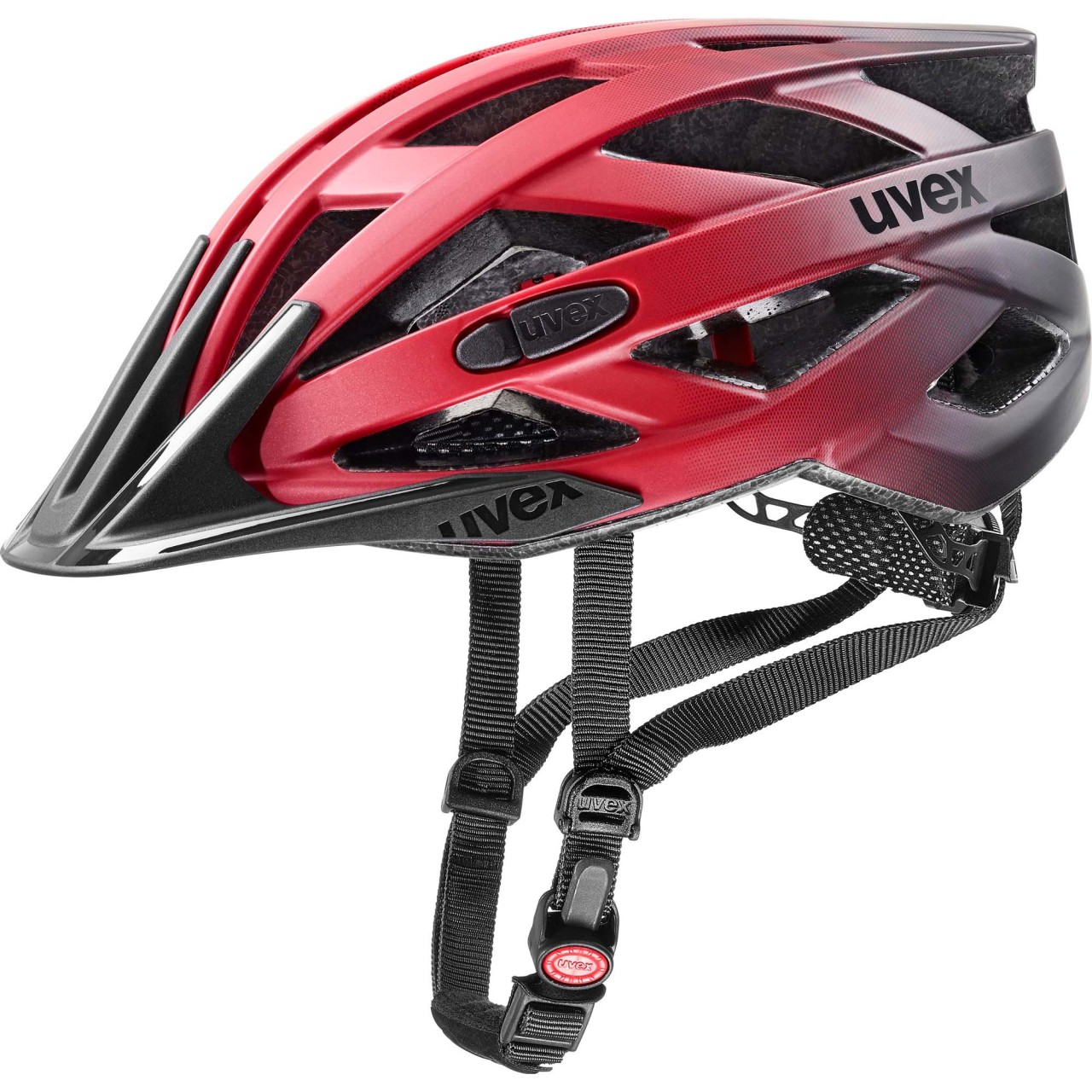 Uvex i-vo cc, red-black mat