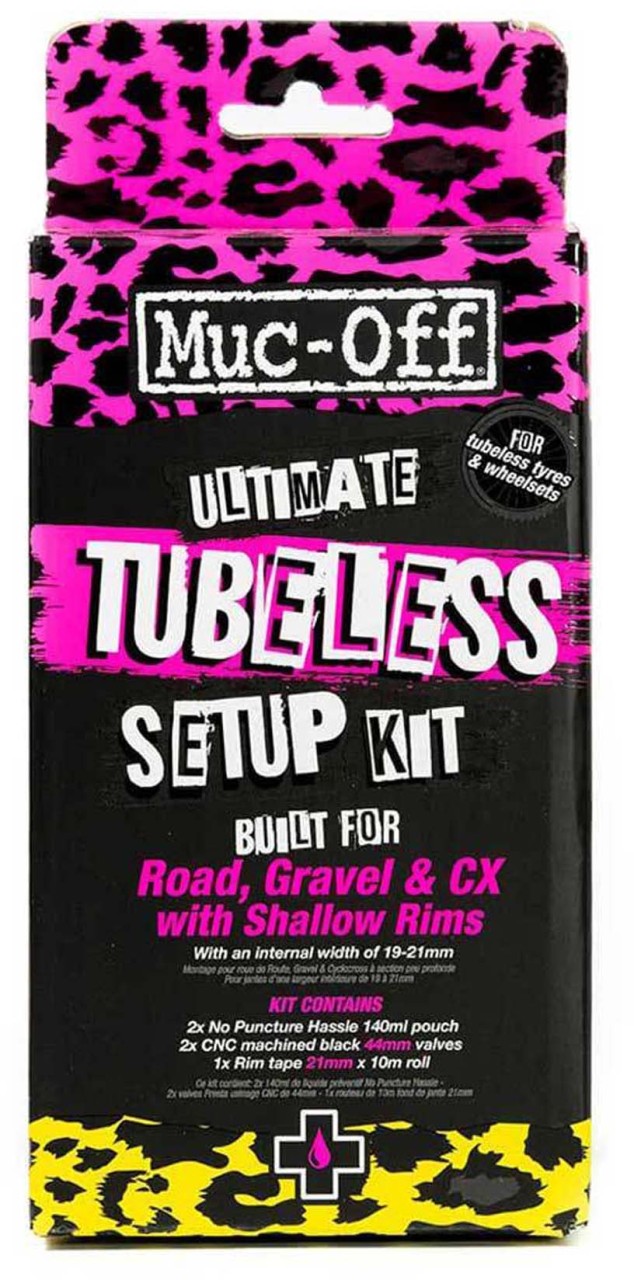 Muc-Off UltimateTubeless Kit - Road (44 mm) pink