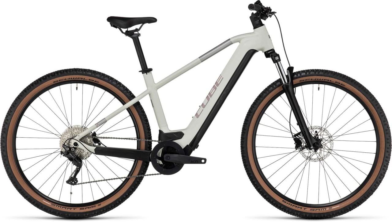 Cube Reaction Hybrid ONE 750 lightgrey n rose 2023 - E-Bike Hardtail Mountainbike