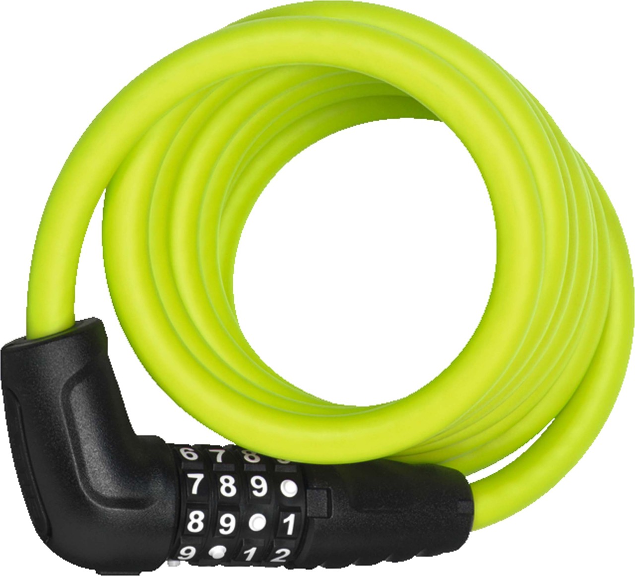 Abus Spiralkabelschloss NUMERO 5510C/180/10 lime