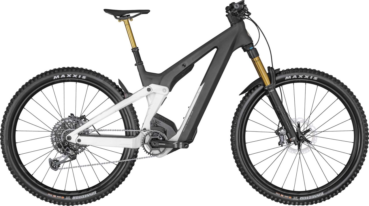 Scott Patron eRIDE 900 Tuned white gloss / raw carbon 2022 - E-Bike Fully Mountainbike