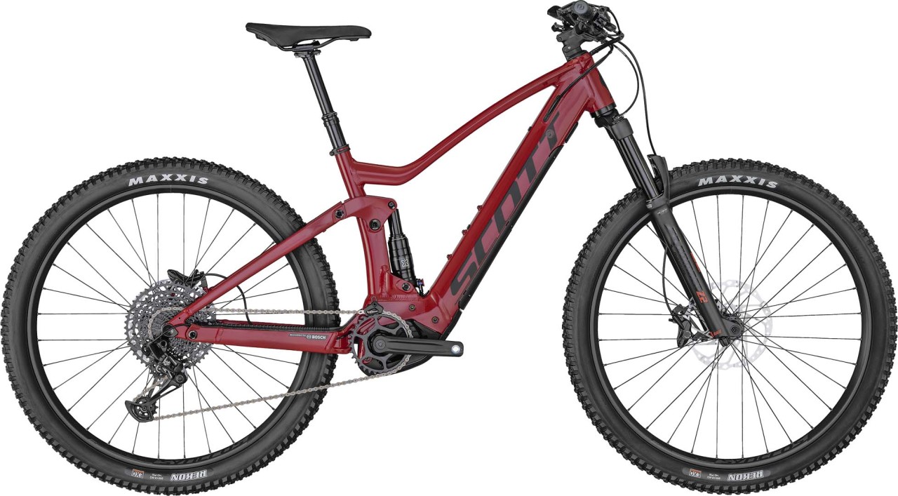 Scott Strike eRIDE 930 vivid red / dark smoke brushed 2022 - E-Bike Fully Mountainbike
