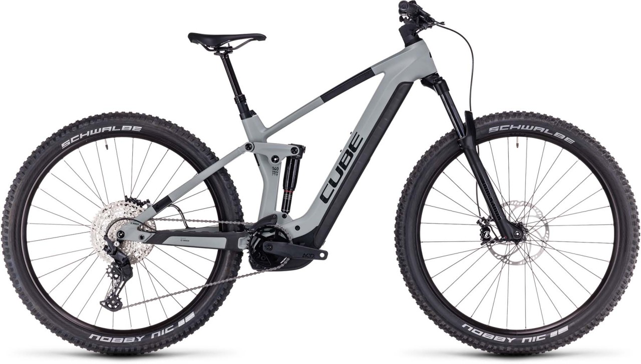 Cube Stereo Hybrid 140 HPC Pro 625 swampgrey n black 2023 - E-Bike Fully Mountainbike