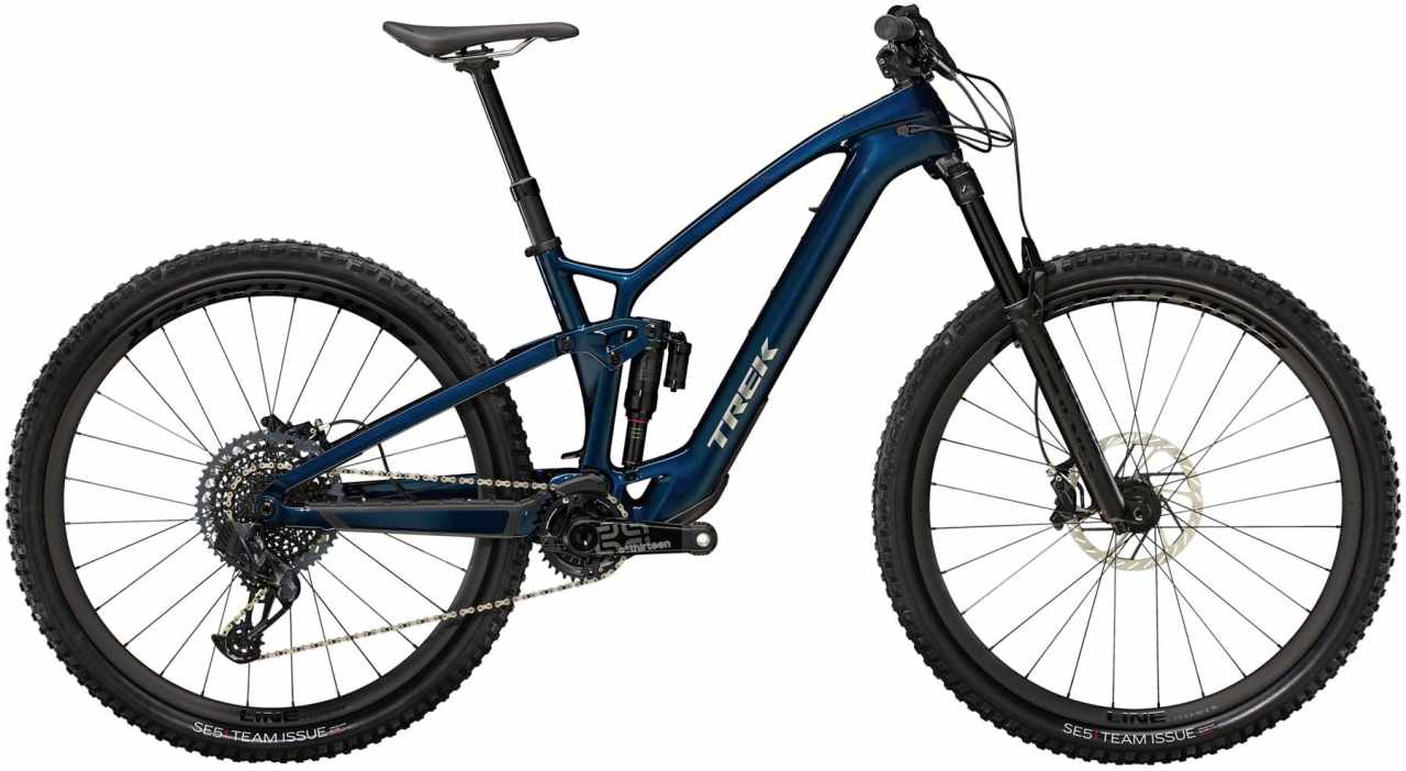 Trek Fuel EXe 9.8 GX AXS 360Wh Mulsanne Blue 2023 - E-Bike Fully Mountainbike