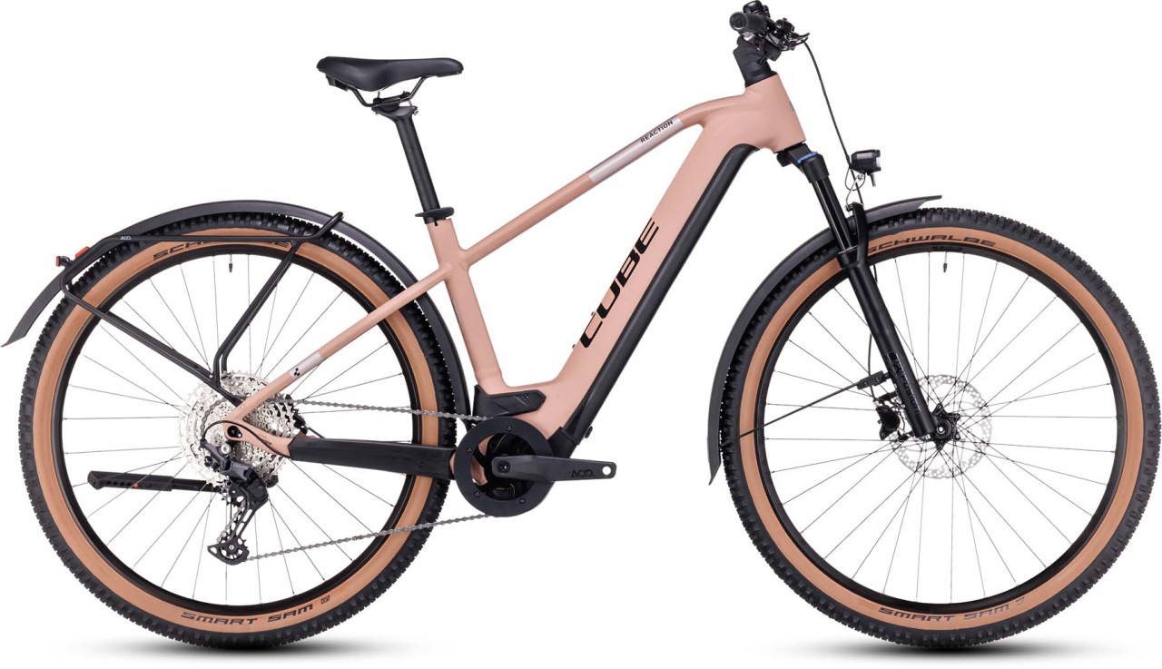 Cube Reaction Hybrid Pro 625 Allroad blushrose n silver 2023 - E-Bike Hardtail Mountainbike