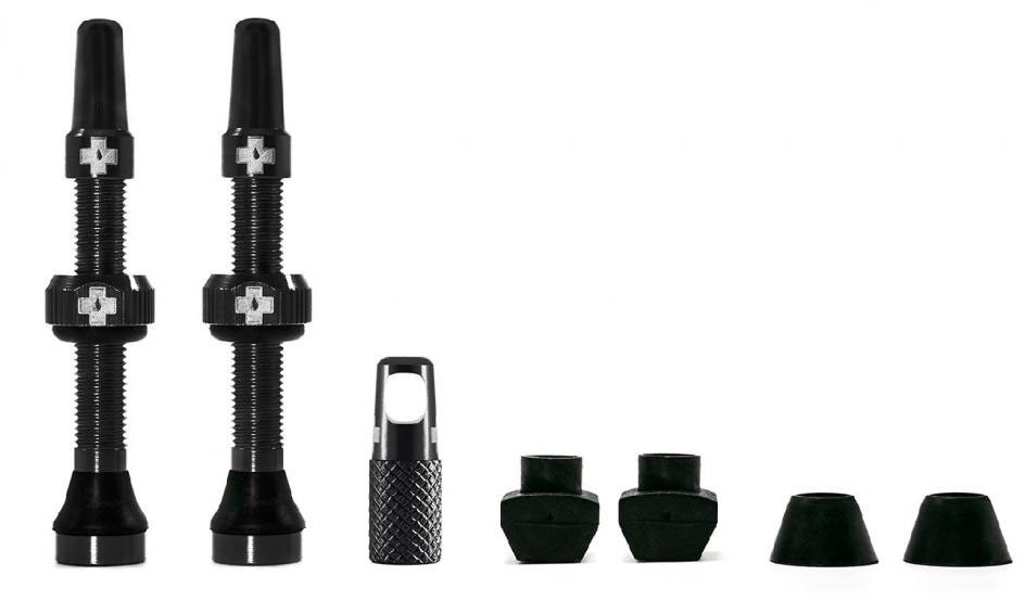 Muc-Off Tubeless-Ventilkit Universal für MTB / Straße schwarz 60 mm